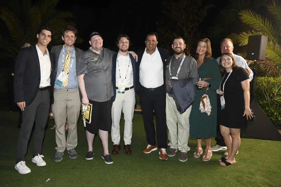 The group at the Pollies