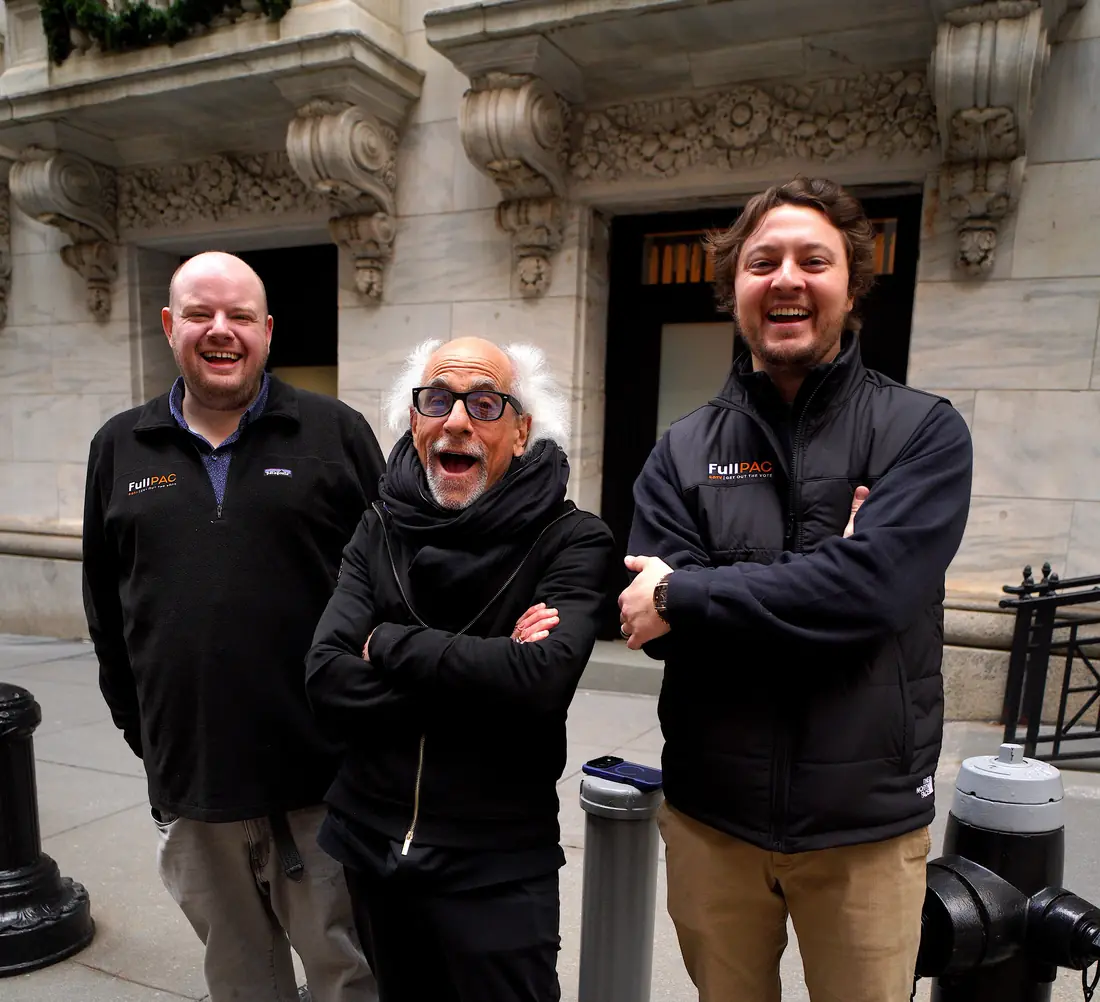 At the New York Stock Exchange with the team