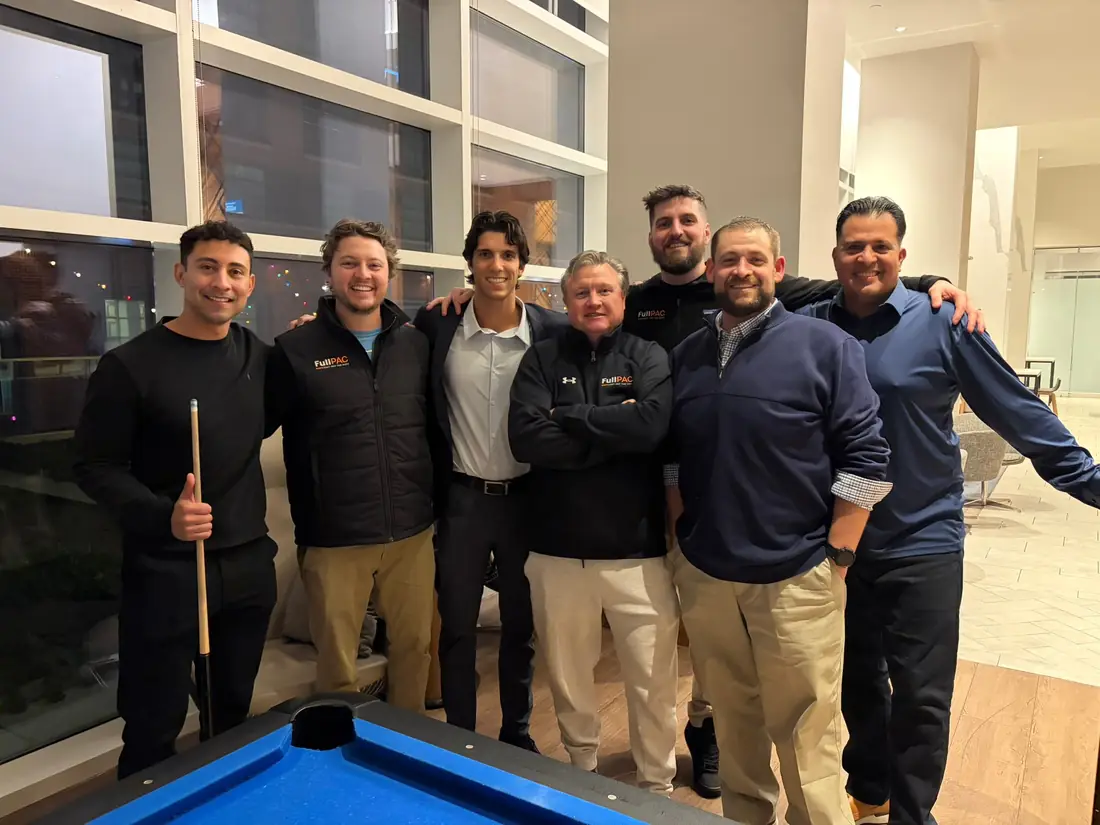 Around the pool table
