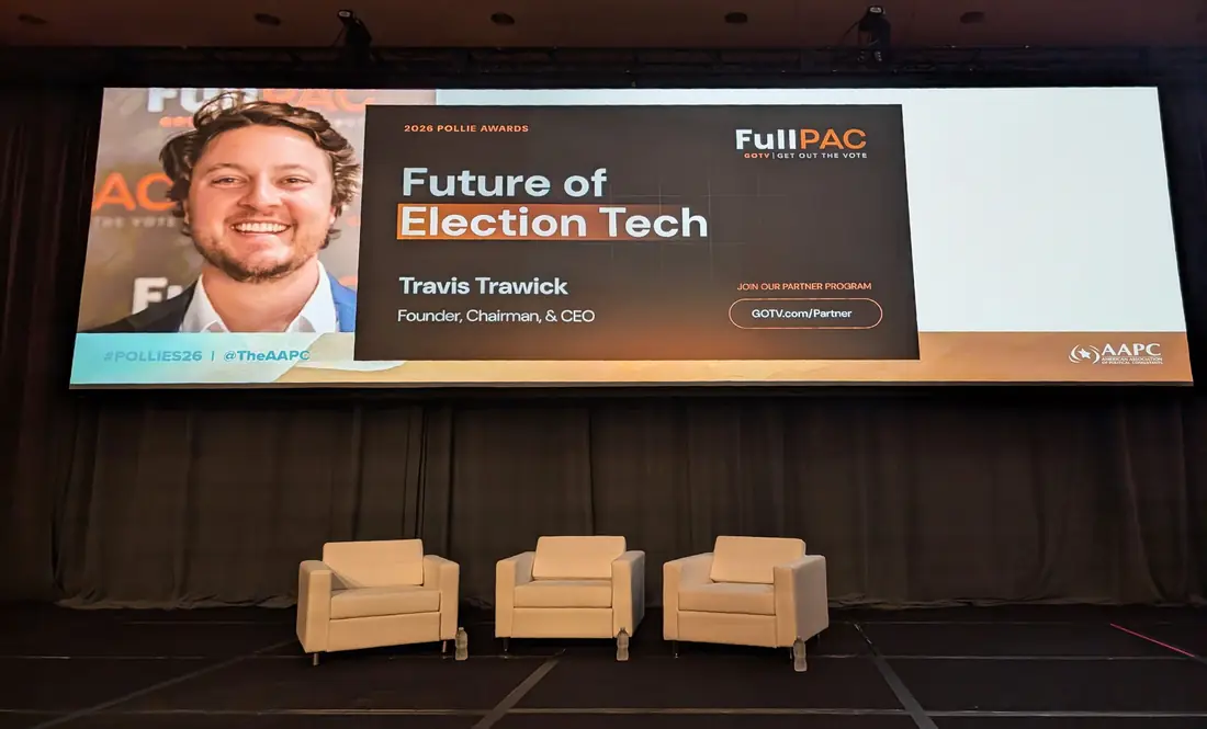 The title slide, Future of Election Tech